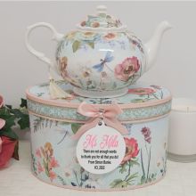 Teapot in Personalised Teacher Gift Box - Poppy