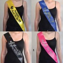 Baby Shower Sash - AunBlkBox-Tie To Be - 11 Colours
