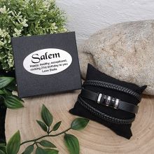 Stacked Leather Bracelet 21st Birthday Gift Box