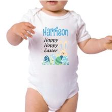 Personalised Happy Easter Bodysuit - Blue