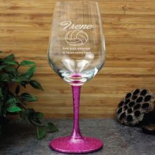 Netball Coach  Engraved Personalised Wine Glass