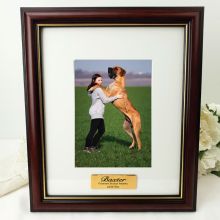 Pet Memorial Classic Wood Photo Frame 5x7 Personalised Message