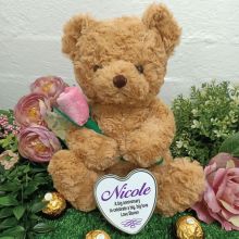 Anniversary Bear with Rose and Heart Tin