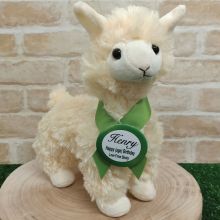 Llama Plush with Birthday Badge