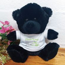 Baby Memorial Teddy Bear Black Plush