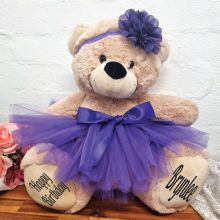 Birthday Ballerina Teddy Bear 40cm Plush Cream