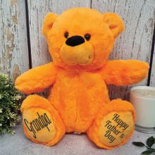Grandma Teddy Bear Orange Plush 30cm