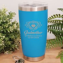 Godmother Personalised Insulated Travel Mug 600ml Blue