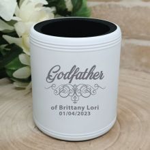 Godfather Engraved White Can Cooler Personalised