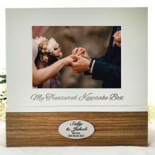 Personalised Wedding Keepsake Photo Box