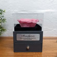 Eternal Pink Rose Flower Girl Jewellery Gift Box
