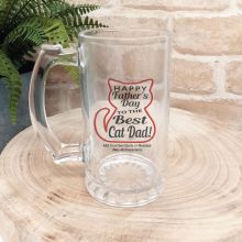 Cat Dad Fathers Day Beer Stein