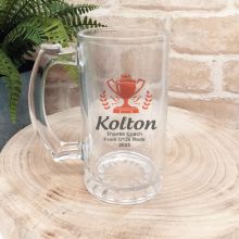 Personalised Coach Glass Beer Stein