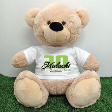 30th Birthday Bear with T-Shirt 40cm Cream