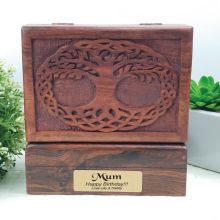 Mum Tree Of Life Carved Wooden Trinket Box