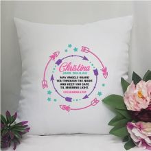Personalised Cushion Cover -Pink Arrow