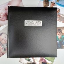 Personalised Baby Photo Album -Black 200