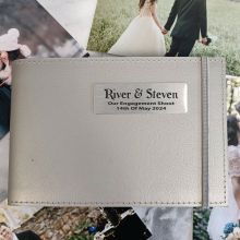 Personalised Engagement Brag Album - Silver 5x7