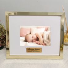 Naming Day Personalised Photo Frame 5x7 Gold