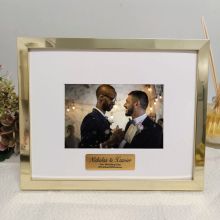 Wedding Personalised Photo Frame Gold
