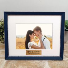 Personalised Wedding  Photo Frame Amalfi Navy 5x7