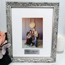 Uncle Personalised Ornate Silver Photo Frame Louvre 4x6