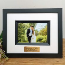 Wedding Photo Frame Silhouette Black 4x6 