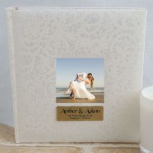 Personalised Cream Lace  Engagement Photo Album - 200