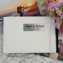 Personalised Engagement Brag Photo Album - White