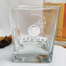 Cricket Coach Engraved Personalised Scotch Spirit Glass