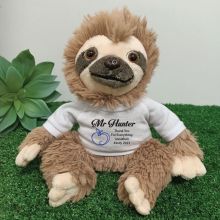 Personalised Teacher Sloth Plush - Curtis