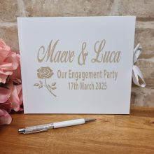 Engagement Personalised Guest Book & Pen