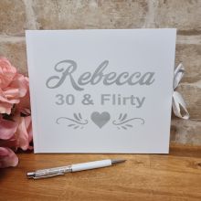 Personalised 30th Birthday Guest Book & Pen