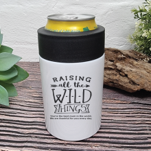 Raising Wildthings White Can Bottle Cooler