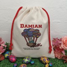 Personalised Easter Sack Hunt Bag 30cm  - Egg Balloon