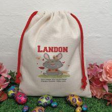Personalised Easter Sack Hunt Bag 30cm  - Tribal Bunny