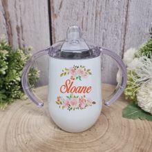 Personalised Sippy Mug Cup 300ml  - Orange Blossom