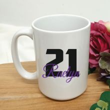 Personalised 21st Birthday Coffee Mug 15oz