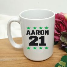 Personalised 21st Birthday Coffee Mug 15oz Star