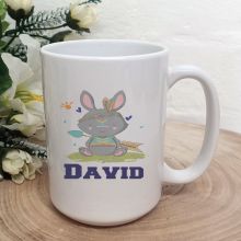 Personalised Easter Coffee Mug - Tribal Bunny