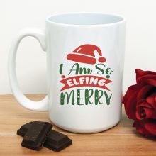 Elfing Merry Christmas Coffee Mug 15oz