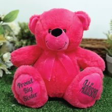 Big Sister Teddy Bear 30cm Hot Pink