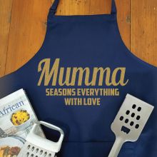 Mum Personalised  Apron with Pocket - Navy