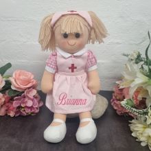 Nurse Thelma Personalised Girl Rag Doll 35cm