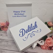 Personalised 21st Birthday Gift Box