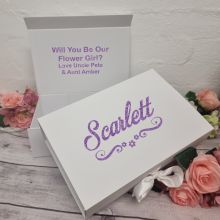 Personalised Flower Girl Keepsake Gift Box