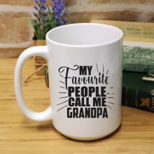 Grandpas Favourite People Personalised Coffee Mug
