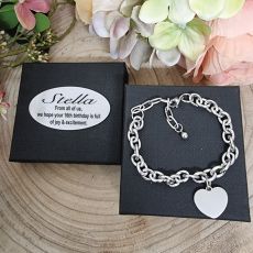16th Birthday Bracelet Heart Chunky Chain 