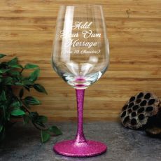 Custom Engraved Red Wine Glass - Your Design