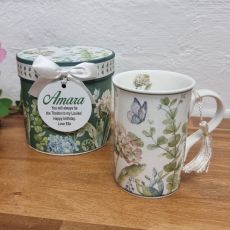 Birthday Hydrangea Mug with Personalised Gift Box